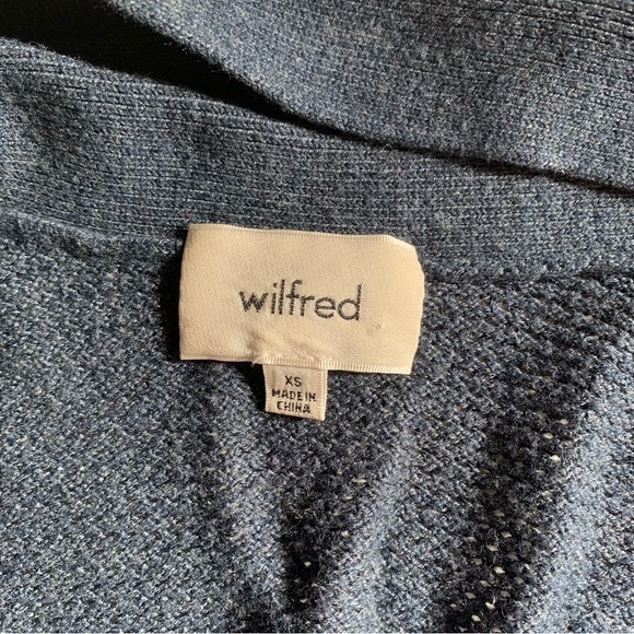 Wilfred Navy Mesh Knitted Cardigan Size XS - Picture 5 of 5